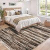 Abstract Machine Washable Area Rugs 5x7 Ultra-Soft Contemporary Throw Rugs Foldable Thin Accent Carpet Non Slip Indoor Floor Cover - 2 of 4
