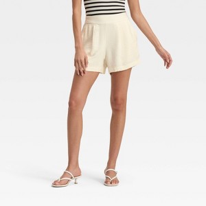 Women's High-Rise Modern Gauze Shorts - A New Day™ - 1 of 3