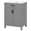 YOOCOZZ  24 Inch Bathroom Vanity Combo with Ceramic Sink, Space-Saving Vanity & 2 Soft-Close Doors - 3 of 4