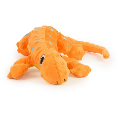 goDog Amphibianz Gecko Squeaky Plush Dog Toy, Chew Guard Technology, Large