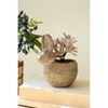 Small Rustic Rabbit Planter 4 inch Terracotta – Grey Distressed Look by Kalalou - 2 of 4