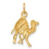 Black Bow Jewelry 14k Yellow Gold Arabian Camel Charm or Pendant - 3 of 4