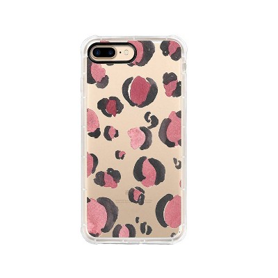  OTM Essentials Apple iPhone 8/7 Plus Hybrid Rugged Edge Clear Phone Case - Spotted Berry 