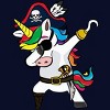 Junior's Design By Humans Dabbing Dance Pirate Unicorn Gifts Funny Halloween Costume Gift By lukesstore T-Shirt - 2 of 3