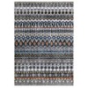 Area Rug Washable Low Pile Geometric Printed Floor Cover Non Slip Distressed Indoor Throw Rug Foldable Soft Ultra Thin Farmhouse Carpet - 4 of 4