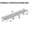 Folding Concession Shelf  - 304 Stainless Steel, Wall Mount, Drop Down, for Food Truck, BBQ, Restaurant - 3 of 4