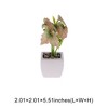 Unique Bargains Artificial Plants Ceramic Pot 2.01"x2.01"x5.51" 1 Pc - 3 of 4