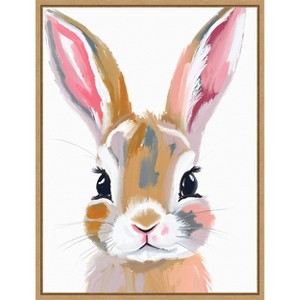 Amanti Art Bunny by Ohkimiko  Framed Canvas Wall Art - 1 of 4