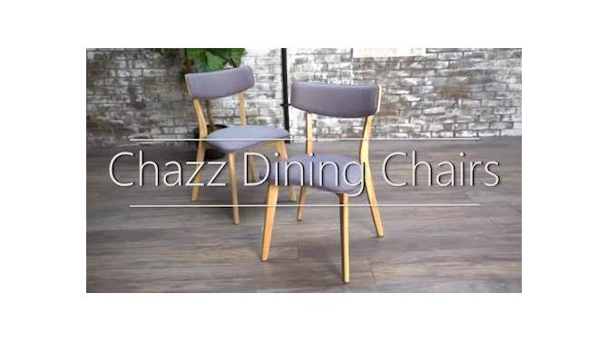 Set of 2 Chazz Mid-Century Dining Chair - Christopher Knight Home, 2 of 13, play video