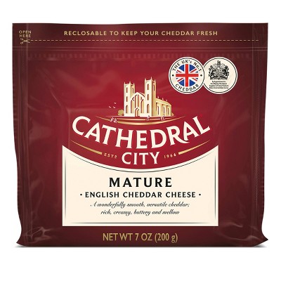 Cathedral City Mature White Cheddar Cheese Chunk - 7oz