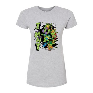 Women's - Teenage Mutant Ninja Turtles - Skateboards Fitted Graphic T-Shirt - 1 of 3