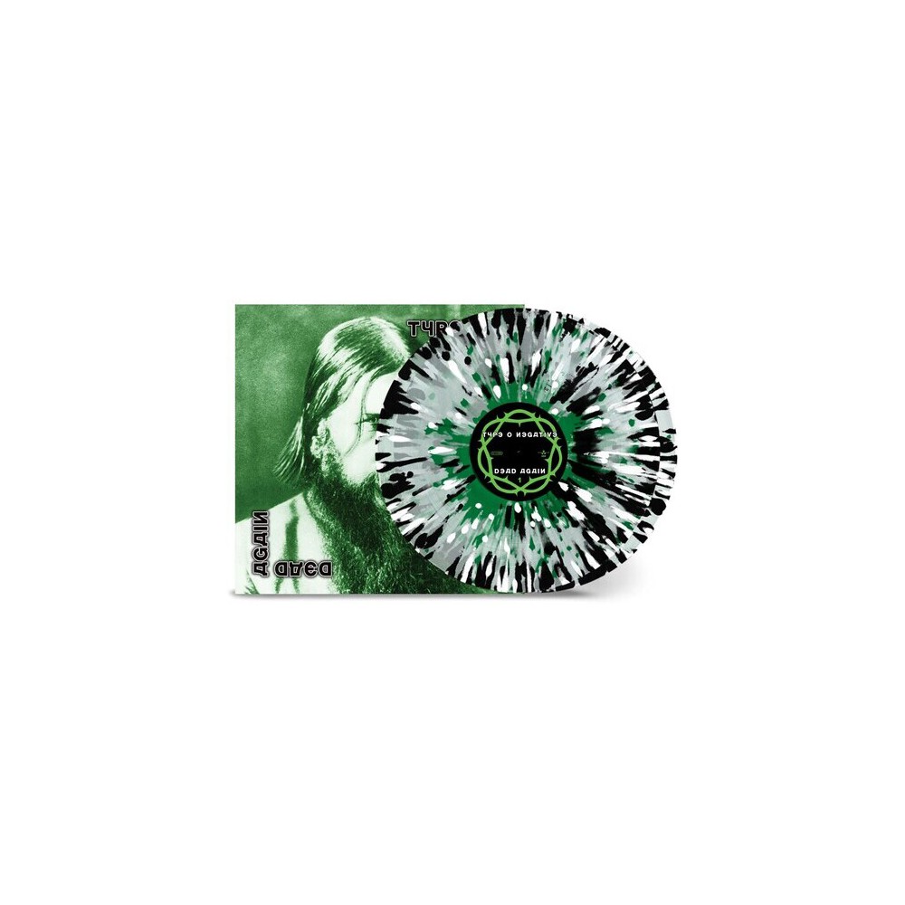 Type O Negative - Dead Again - Clear Green White Black Splatter (Colored Vinyl Clear Vinyl Splatter Green White Black Gatefold LP Jacket)