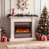 Tangkula 23" Electric Fireplace Insert Recessed 1500W Fireplace Heater w/ Remote Control - 2 of 4