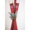 Handcrafted Red Wooden Skis – Wall or Mantel Decor – 30"Tall Set of 2 by Kalalou - 3 of 3