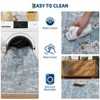 Area Rugs Washable Non-Slip Floral Vintage Print Pattern Carpet for Living Room - 2 of 4