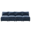 67" Modular Sectional Sofa Bed with Storage Seat, Faux Double-Layer Cushions, 4-Piece Free combination - 4 of 4