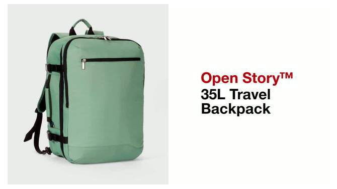 35L Travel Backpack - Open Story™, 2 of 12, play video
