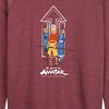 Women's - Avatar: The Last Airbender - Trio Lightweight French Terry Wide Neck Long Sleeve Graphic Shirt - 2 of 4
