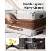 LUGGEX  Checked Large 28 Inch Luggage with Spinner Wheels, PC Expandable Hard Shell Suitcases, Charcoal Metallic - 4 of 4