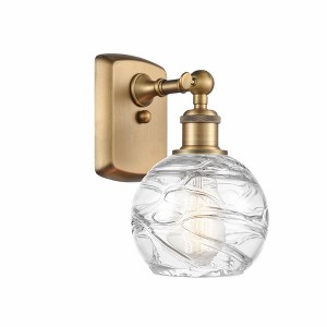Athens Deco Swirl - 1 Light Wall Sconce In Industrial Style-11 Inches Tall and 6 Inches Wide - 1 of 1