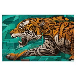 Trends International Zimer - Concrete Jungle Framed Wall Poster Prints - 1 of 4