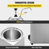 Commercial Electric Cheese Dispenser with Pump | 2.65 Qt 86-230℉ Warmer | Plastic Pump for Nacho Cheese - 3 of 4
