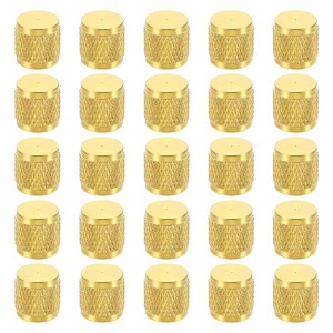 Unique Bargains Refrigeration Hose Pipe Fitting 1/4" SAE Service Access Valve Caps - 1 of 4