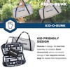 Disc-O-Bed Youth Kid-O-Bunk 2 Person Bench Bunked Double Bunk Bed Cots with 2 Side Organizers and Carry Bags for Outdoor Camping Trips, Black - 4 of 4