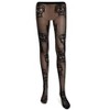Skeleteen Teen's Skull Costume Tights - Black - 4 of 4