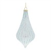 Frosted Blue Glass Ornaments – Set of 6 - 3 of 4