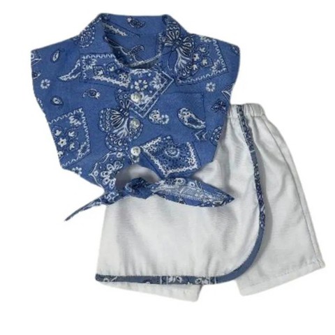 Детские юбки Doll Clothes Superstore Skort and Bandana Print Top for 18 Inch Girl Dolls