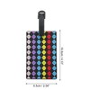 Unique Bargains Argyle Pattern Luggage Tag Colorful 1 Pc - 2 of 4