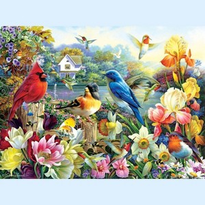 Sunsout Golden Irises 1000 pc   Jigsaw Puzzle 61925 - 1 of 4