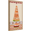 Amanti Art 14"x27" Gingerbread Wonderland II by Melissa Wang Framed Canvas Wall Art Print - 2 of 4