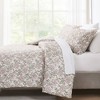 Lush Décor Full/Queen Zara Floral Block Reversible Misty Rose Comforter Pink - 4 of 4
