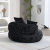 CAVINAS Chenille Fabric Bean Bag Chair with Three Pillows,Soft Bean Bag Couch,Accent Chairs for Living Room - 2 of 4