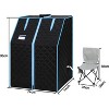 Portable Personal Steam Sauna Spa for Relaxation At Home, Home Therapeutic Sauna Blanket with Digital Display Steam Generator and Remote Control - 2 of 4