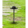 Elegant Lighting Outdoor 12V Cast Brass tier path light 9 inch Wide x 24 inch High in Dark Bronze - 2 of 4