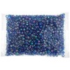 John Bead 1000pcs 9mm Plastic Crow Beads Transparent Dark Sapphire Iris Pony Bead - 3 of 3