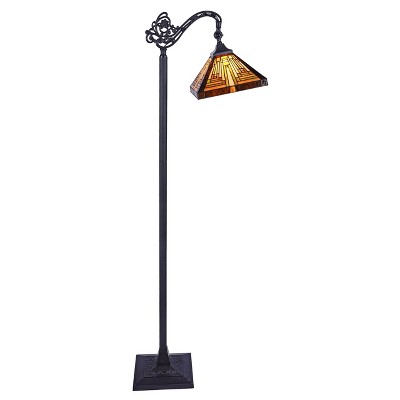 Chloe Lighting CH33359MR11-RF1 Innes Tiffany-Style 1 Light Reading Floor Lamp 11" Wide