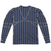 Men's Christmas Vacation Frank Shirley (Front Back Print) Long Sleeve Costume T-Shirt - 3 of 4