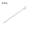 Unique Bargains Reusable Drink Appetizer Stainless Steel Ring Head Cocktail Picks 4.3" Silver - 3 of 4