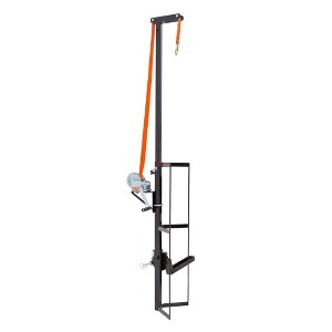 Kill Shot Hitch Mounted Steel Deer Hoist with Carrier, 600 Pound Capacity, Black - 1 of 1