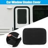 Unique Bargains Window Shades Cover Sun Shade Screen for Travel Trailer RV Black 23.23"x16.14" - 2 of 4