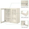 LOVMOR 30"W*12"D*30"H Plywood Kitchen Wall Cabinet without Glass in Antique White - 3 of 4