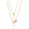 Sanrio Hello Kitty Brass Heart Birthstone Charm Necklace - 16 + 2'' Chain - 4 of 4