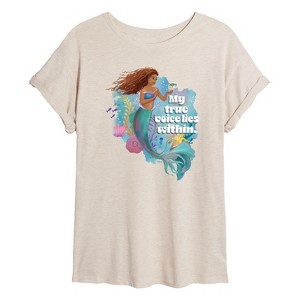 Women's - Disney - True Voice Lies Within Oversized Graphic T-Shirt - 1 of 4