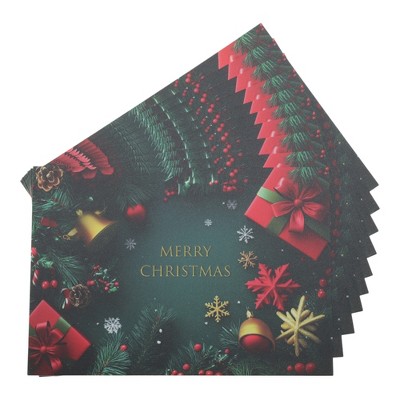 Unique Bargains Christmas Greeting Card Multicolor 4.5 "x 3.1" 10 Pcs