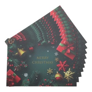 Unique Bargains Christmas Greeting Card Multicolor 4.5 "x 3.1" 10 Pcs - 1 of 4