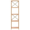 vidaXL 5-Tier Shelf 15.7 in.x11.8 in.x57.5 in. Solid Wood Oak - 4 of 4